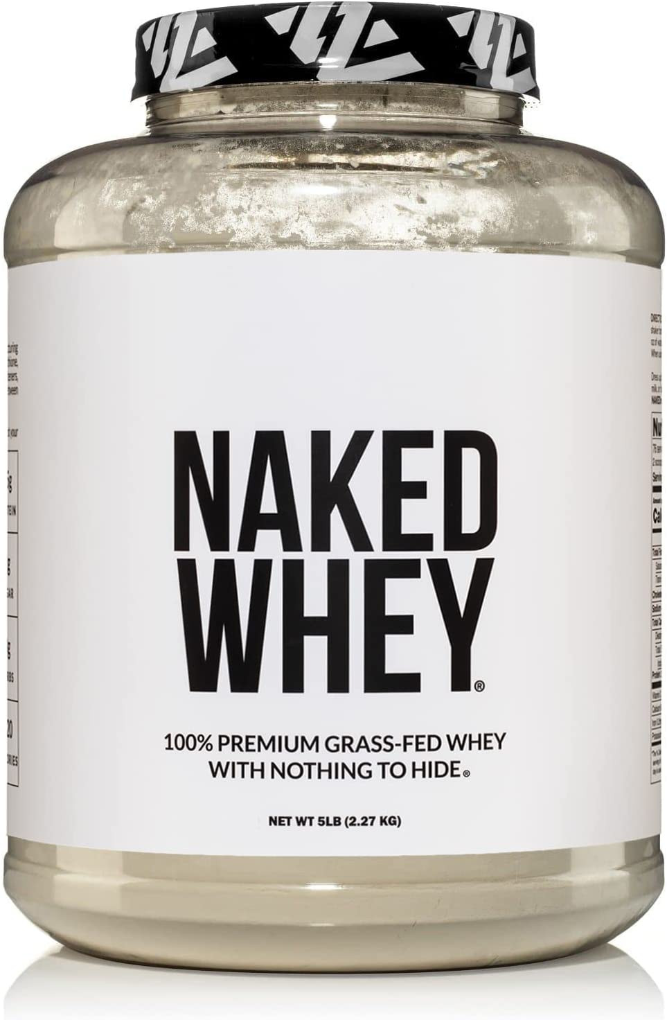 Naked WHEY 5LB 100% Grass Fed Unflavored Whey Protein Powder