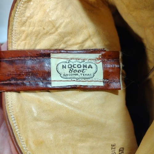 *LESEN Nocona Full Eel Western Cowboystiefel Herren Größe 8,5 D 9062 Cognac Braun - Bild 11 von 24
