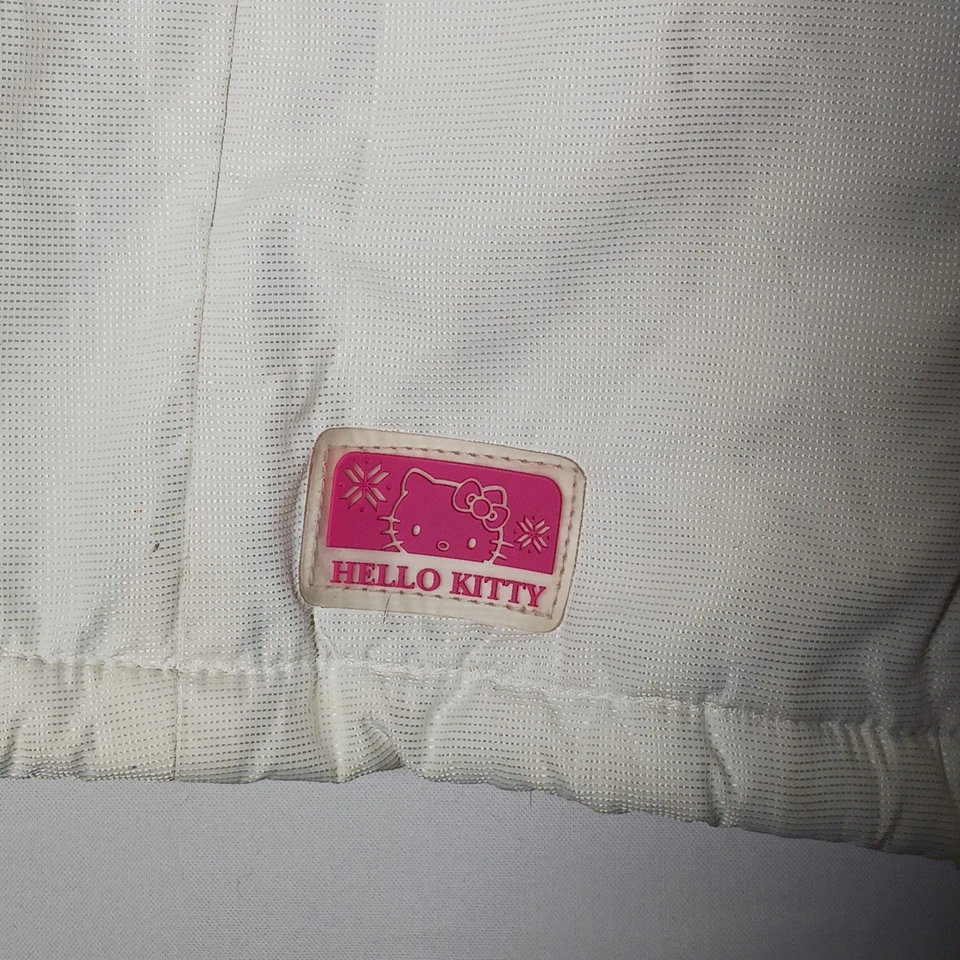 Chaqueta de invierno aislante con capucha blanca para niña Hello Kitty talla 120 (5T EE. UU.) Foto 2 de 4