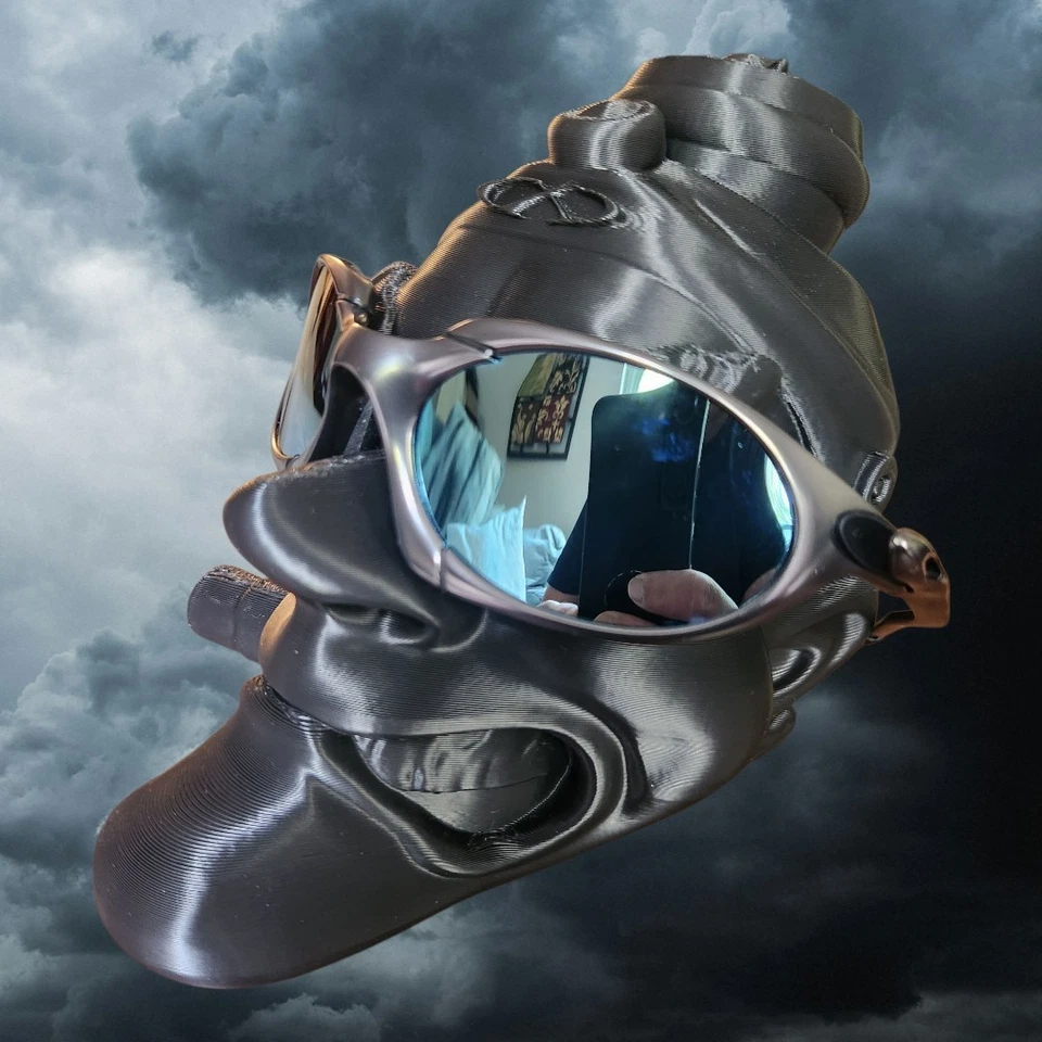 Marco Oakley Polarizado Romeo 1 Azul Gris Con Lentes Azules Foto 3 de 4