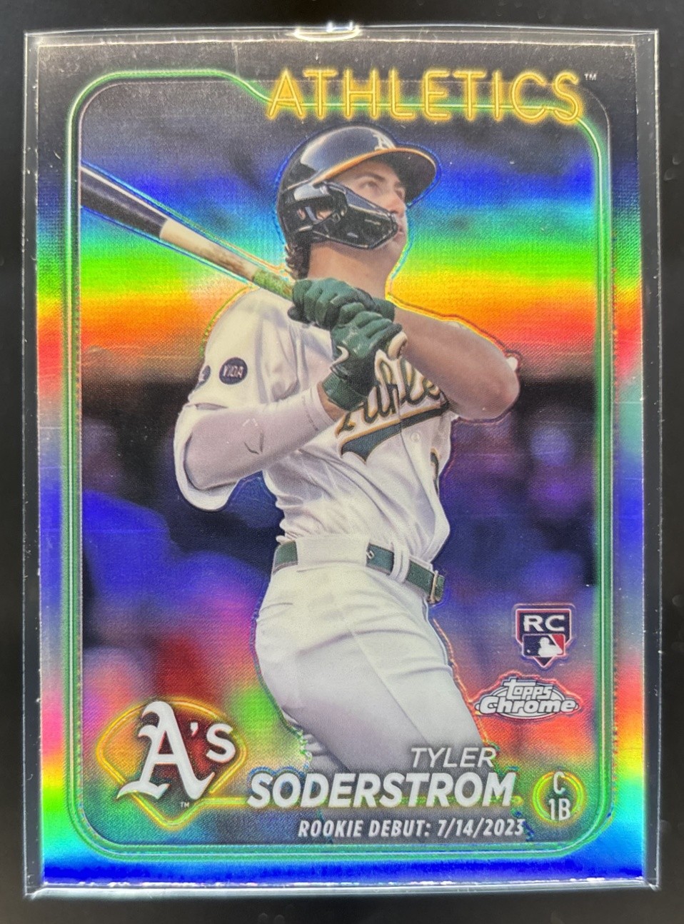 2024 Topps Chrome Update Tyler Soderstrom Refractor #USC22 RC Oakland Athletics