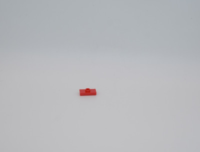 Lego 2 Stück PLATE 1X2, W/ 1 KNOB Bright Red 6092565 15573 K11T8