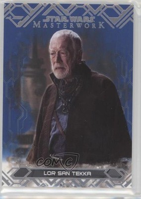 2017 Topps Star Wars Masterwork Blue Lor San Tekka #74 1j8