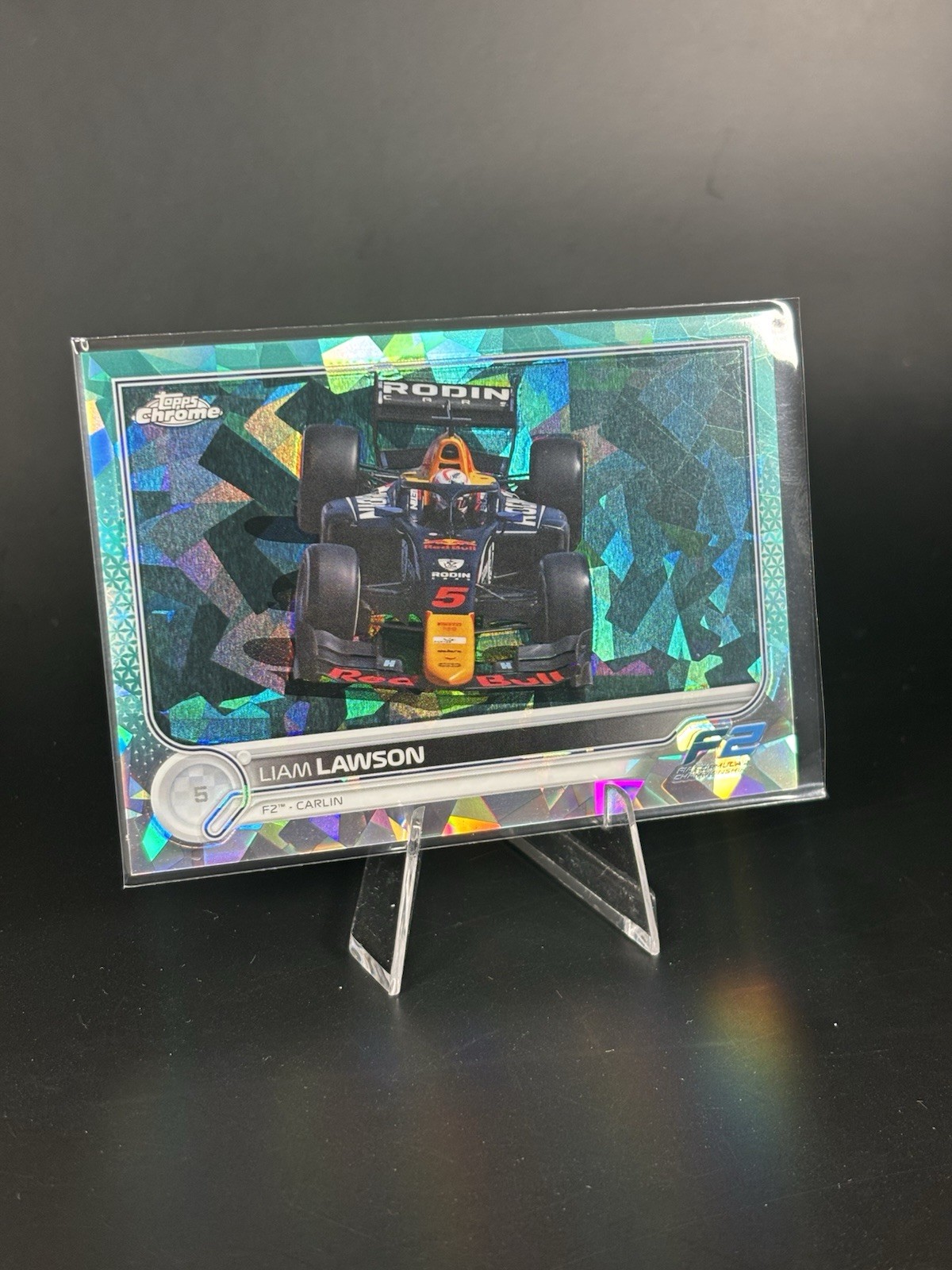 2022 Topps Chrome Sapphire Formula 1 F1  Liam Lawson /133 Aqua Refractor /99