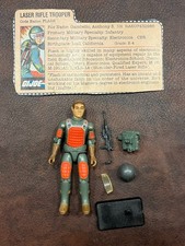 GI Joe Flash Straight Arm w  File Card Broken Gun ARAH 1982