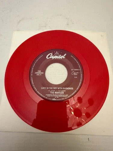 The Beatles Lucy In The Sky With Diamonds/I'm 64 Capitol 45 Jukebox Red Vinyl 7"