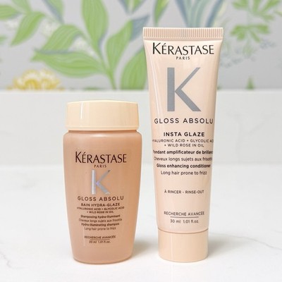 Kerastase Gloss Absolu Shampoo & Conditioner Travel Set Duo 1 oz