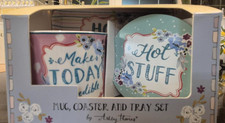 Ashley Thomas Mug, coaster and tray Box Set