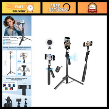 Auto Face Tracking Tripod for Smartphones - LED Light Remote Control Included