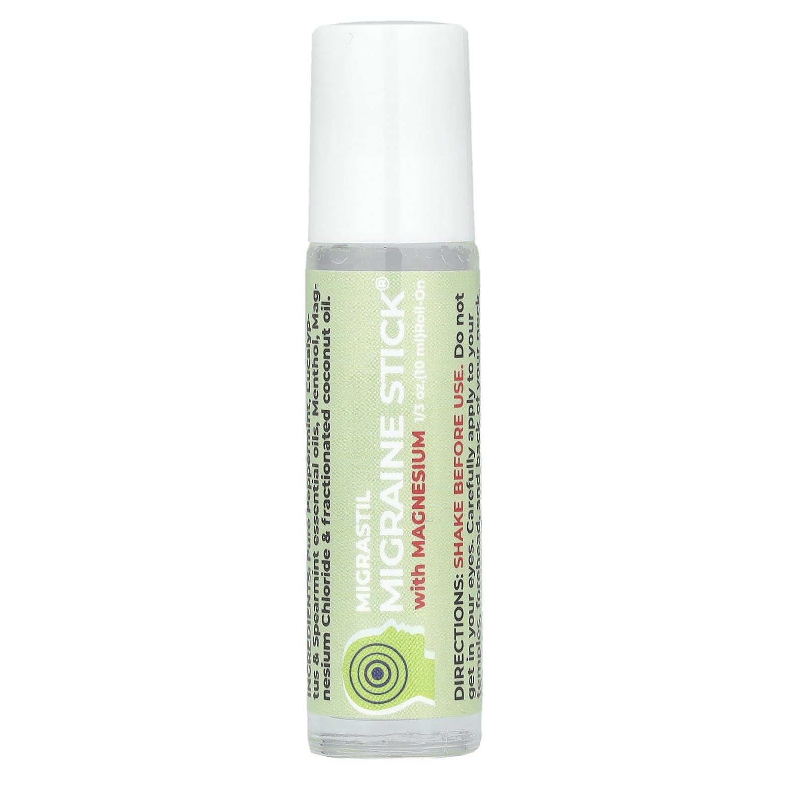 Стик от мигрени с магнием, 0,33 унции (10 мл)