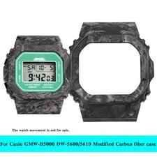 For Casio DW-5600 GW-M5610 Watch Mod Kit Modified GMW-B5000 Carbon Fiber Case