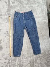 Vintage Lee Jeans Women 16 High Rise Light Wash Denim Pants USA Y2K Mom