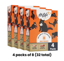 HiLife Adult Wet Cat Food 32x70g Chicken Pate Mixed Recipes Grain Free