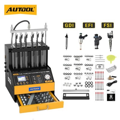 AUTOOL GDI EFI FSI Car Fuel Injector Cleaner Tester Ultrasonic Cleaning Machine