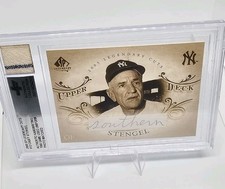 Casey Stengel 1960 Yankees Game Used Jersey, Letter and hand written word. Relic