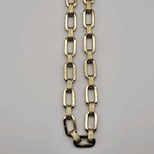 Vintage Metal Link belt or necklace Wide links Retro 60's Twiggy MOD