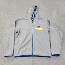 Patagonia Hoodie Boys 2XL XXL 16-18 Gray Full Zip Pocket