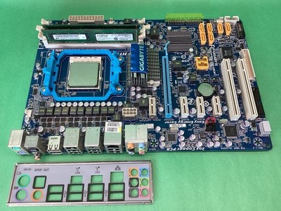 Gigabyte GA-MA770T-UD3P Motherboard + Athlon II + RAM + I/O Shield - UNTESTED