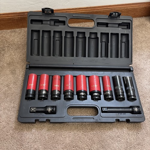 Mac Tools SVPT116B 11pc 6PT Wheel-Protecting Impact Lug Nut Socket Set