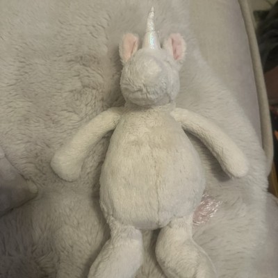Jellycat London Einhorn weiß rosa Stofftier 24 / 30 cm
