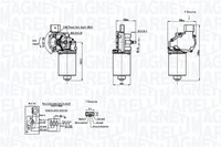 Scheibenwischermotor Magneti Marelli 064046206010 FüR OE 4B1955113A