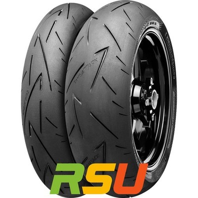 2x Motorradreifen Continental ContiSportAttack 2 190/50ZR17 73W