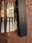 Vintage Kirk & Matz Genuine Mother Of Pearl Knive/fork Set W/box 5 Pc ✨️ — photo 6