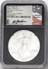 2021 SILVER EAGLE TYPE 2 FIRST DAY PRODUCT FIRST T2 BOX NGC MS70 GAUDIOSO/RYDER