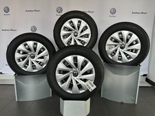 Original VW Stahl 15 Zoll Winterkomplettradsatz mit Radzierblenden NEU Polo AW