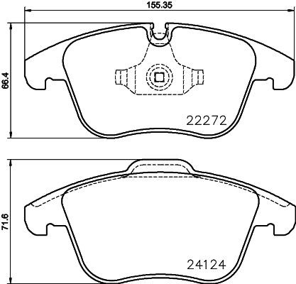 Brembo Bremsbelagsatz, Scheibenbremse P 36 030 FüR Jaguar-image