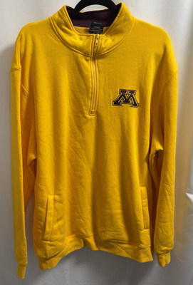 Colosseum Minnesota Golden Gophers Tortugas Logo Quarter-Zip Jacket Mens XL