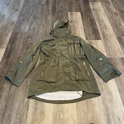 G.E.T. Equipment Full Zip Waterproof Coat Utility Jacket Medium Green Outdoor