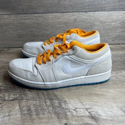 Nike Air Jordan 1 Low 641888-140 Mens 11.5 Trainer Shoe White Light Bone Sneaker