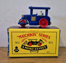 Matchbox Series No 1 Road Roller Neuauflage mit Box Lesney Moko