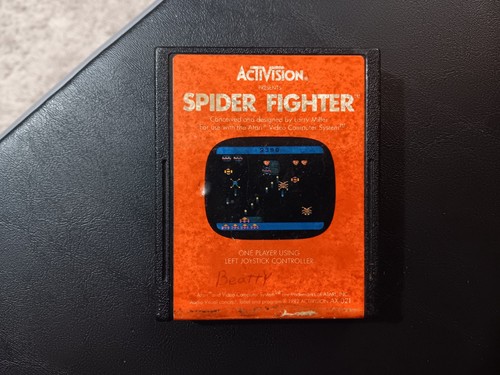 Patch Vintage Activision Années 80 - Jeu Atari "Spider Fighter", Année 1982, Neuf