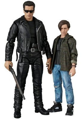 MAFEX No.280 Terminator 2 Judgment Day T-800 T2 Ver. & John Connor Figur JPN