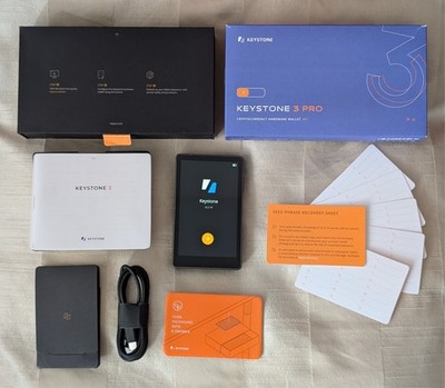 Keystone 3 Pro Hardware Wallet, 4 Zoll Touchdisplay, Kryptowährung, Open Source