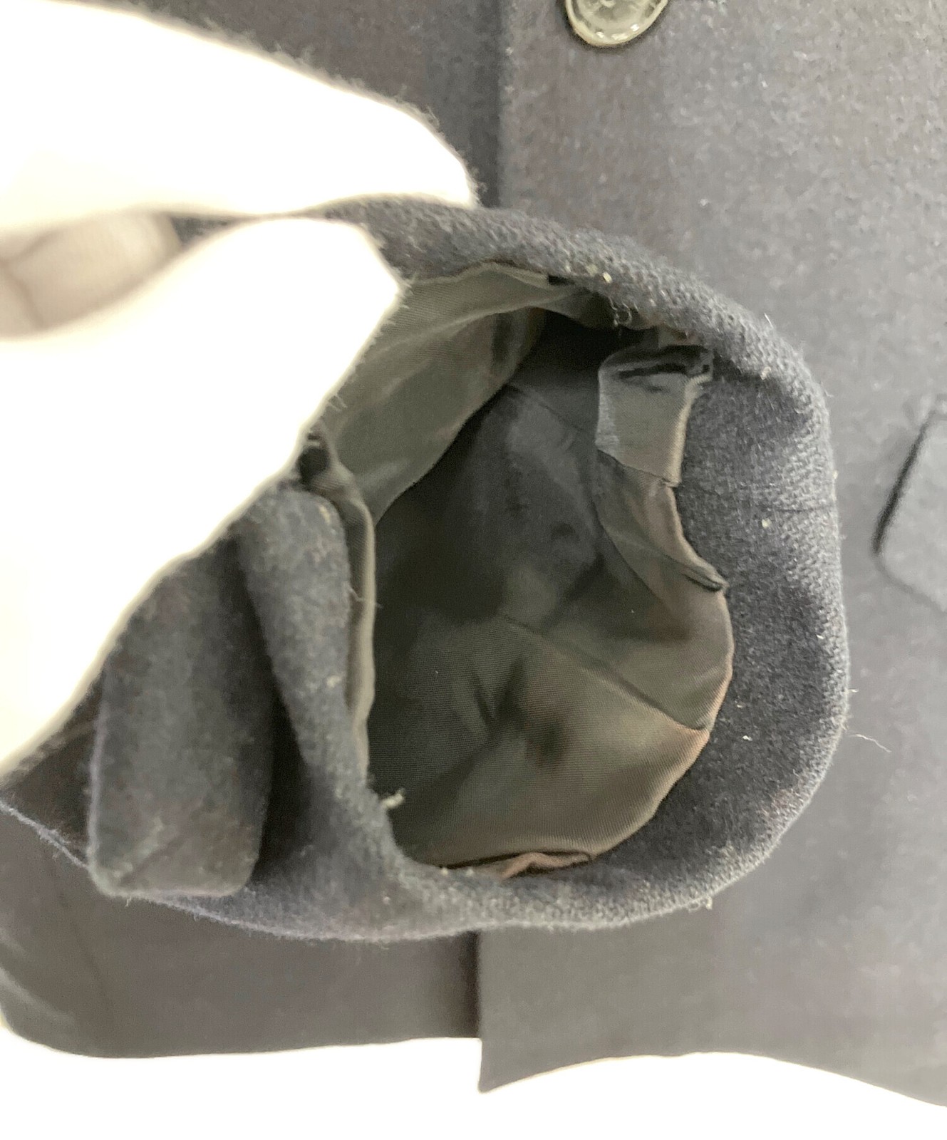 BURBERRY BLACK LABEL Chesterfield Coat M Size Navy D1B51-861-29 From Japan thumbnail 8