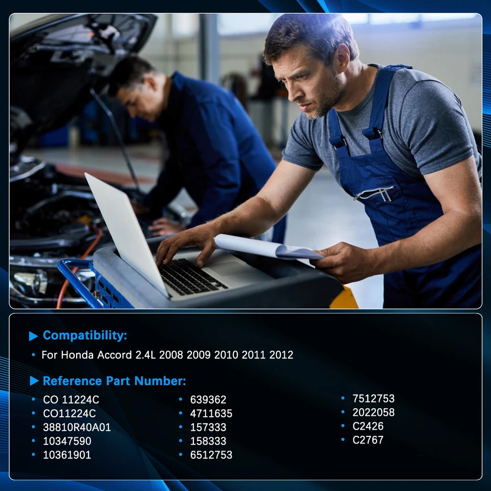 For Honda Accord 2.4L 2008 2009 2010 2011 2012 AC Air Conditioning Compressor Foto 2 de 4