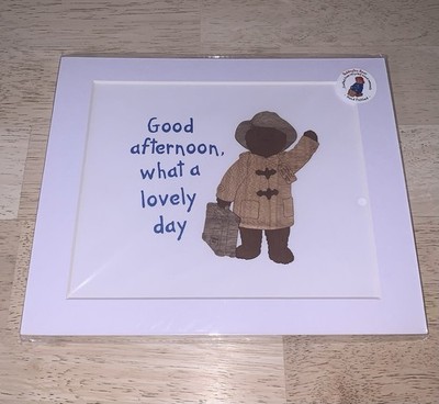 Paddington Bear Good Afternoon 10x8 Holzfigur Kunstdruck Tirquin 2014