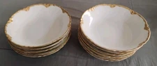 Antique Haviland 5.5" Bowls Gold Rim Lot Of 11 