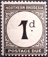 Frais de port dus en Rhodésie du Nord - 1929 - Sc J1 - 1p noir MH