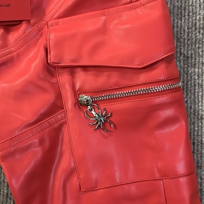 Guapi Red Leather Pants Mens 28 Dead Or Alive Limited Edition