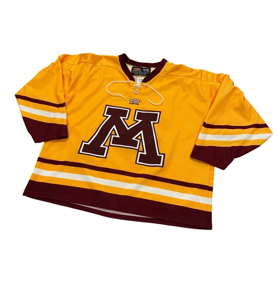 Vintage 2005-2006 Easton Minnesota Golden Gophers Alternate Hockey Jersey 2XL - Image 4 of 4