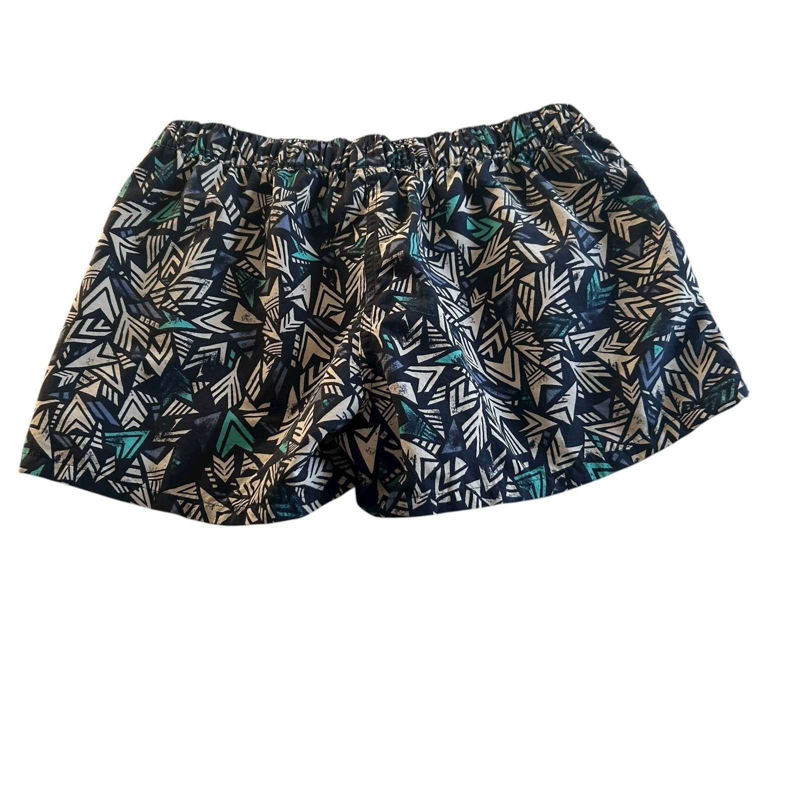 Patagonia Shorts Barely Baggies Blue Arrow Pattern Print Women's Size Medium thumbnail 2