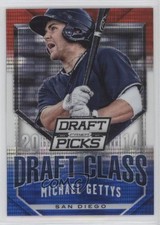 2014 Prizm Perennial Draft Picks Red White & Blue Pulsar Michael Gettys #49 0a7