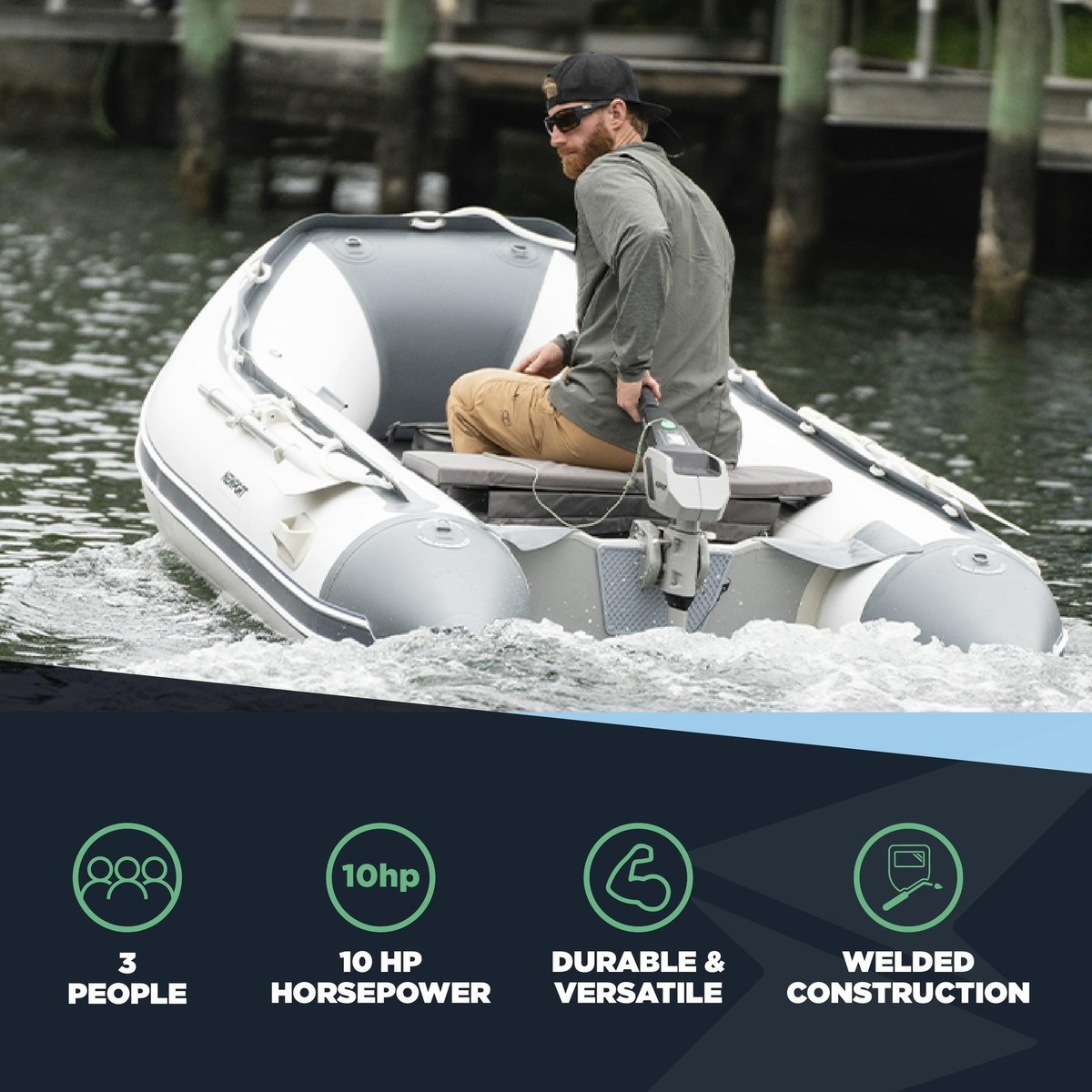 Newport 8ft 10in Dana Inflatable Sport Tender Dinghy Boat - 3