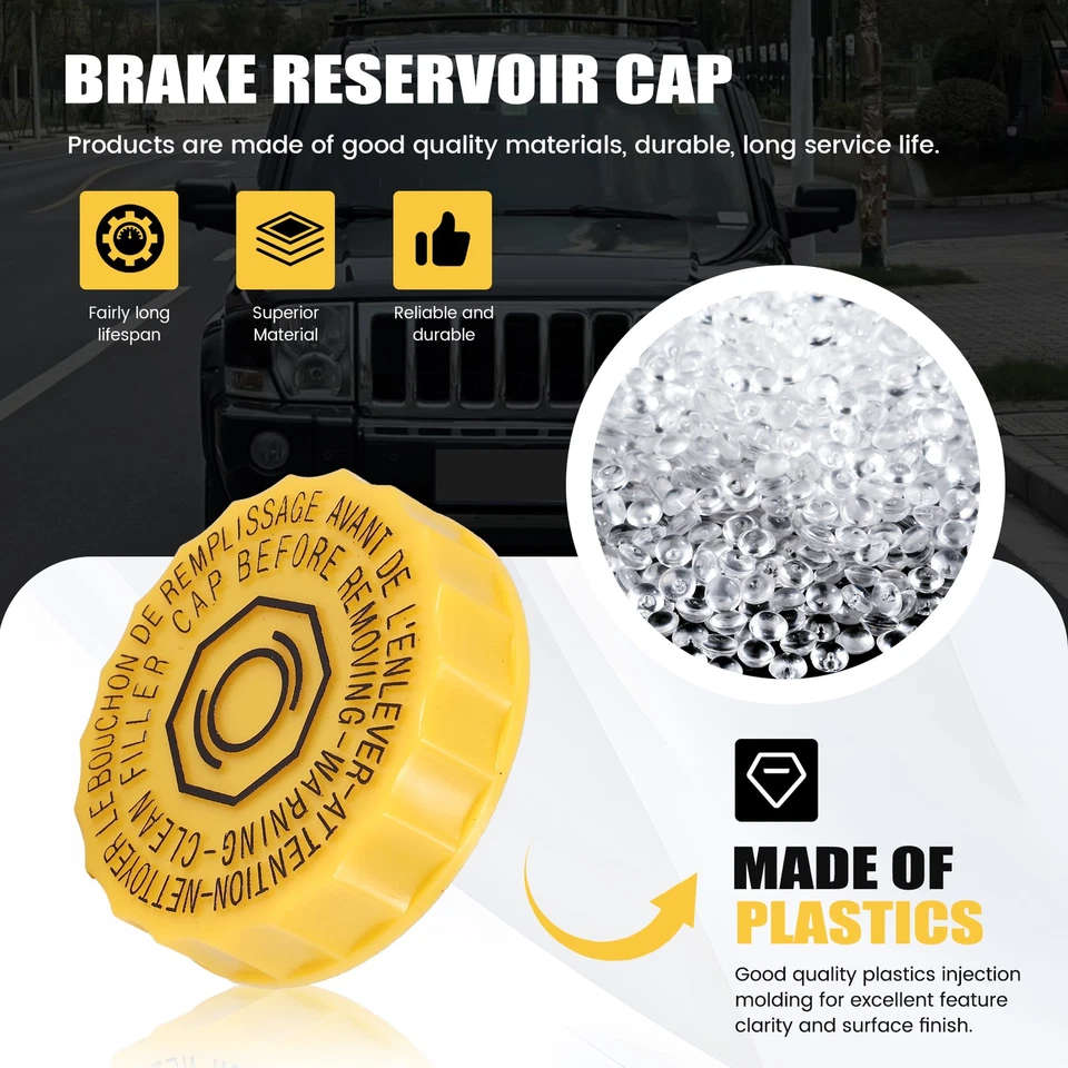 Brake Master Cylinder Reservoir for GRAND for Grand Caravan Town &8629 - Image 3 of 4