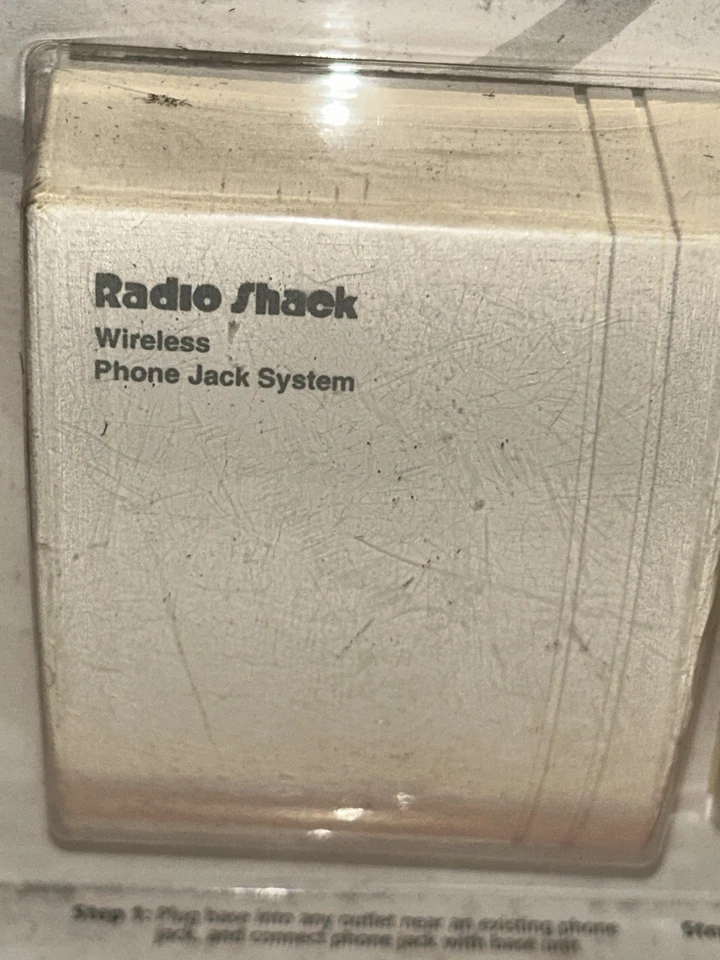 СИСТЕМА БЕСПРОВОДНОГО ТЕЛЕФОННОГО РАЗЪЕМА RADIOSHACK 43-160 БАЗОВЫЙ БЛОК УДЛИНИТЕЛЬ РАЗЪЕМ И ШНУР 6 ФУТОВ - Изображение 3 из 4