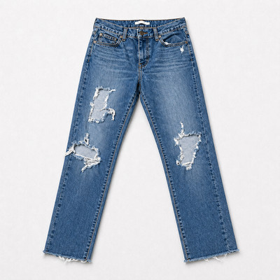 Levis 710 Womens 30x30 Super Skinny Distressed Ripped Jeans Denim Pants